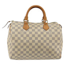 LOUIS VUITTON Damier Azur Speedy 30 Hand Bag N41533 LV Auth ep14640A-2