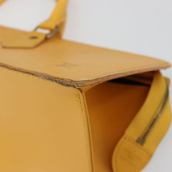 LOUIS VUITTON Epi Sac Triangle Hand Bag Yellow M52099 LV Auth ep14641