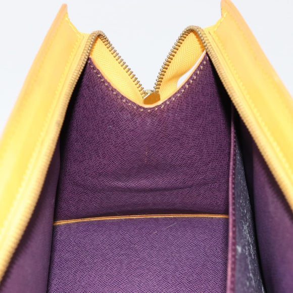 LOUIS VUITTON Epi Sac Triangle Hand Bag Yellow M52099 LV Auth ep14641