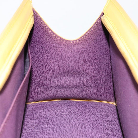 LOUIS VUITTON Epi Sac Triangle Hand Bag Yellow M52099 LV Auth ep14641