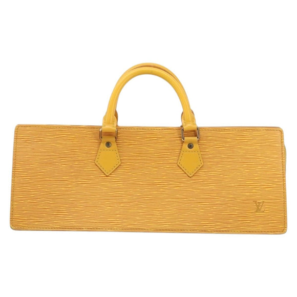 LOUIS VUITTON Epi Sac Triangle Hand Bag Yellow M52099 LV Auth ep14641