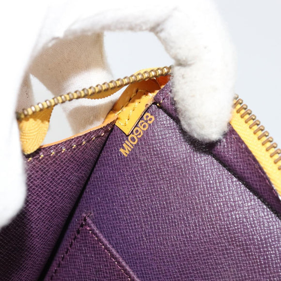 LOUIS VUITTON Epi Sac Triangle Hand Bag Yellow M52099 LV Auth ep14641