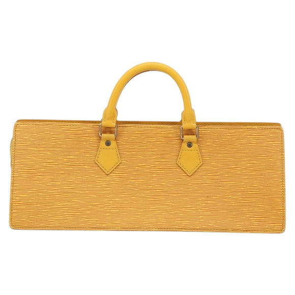 LOUIS VUITTON Epi Sac Triangle Hand Bag Yellow M52099 LV Auth ep14641