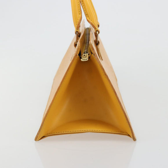 LOUIS VUITTON Epi Sac Triangle Hand Bag Yellow M52099 LV Auth ep14641