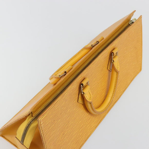 LOUIS VUITTON Epi Sac Triangle Hand Bag Yellow M52099 LV Auth ep14641