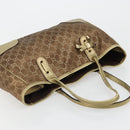 GUCCI GG Canvas princi Hand Bag Nylon Brown Gold 163805 Auth ep14643A-6