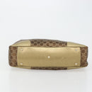 GUCCI GG Canvas princi Hand Bag Nylon Brown Gold 163805 Auth ep14643A-5