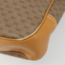 GUCCI Micro GG Supreme Tote Bag PVC Beige Gold Auth ep14645-9