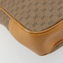 GUCCI Micro GG Supreme Tote Bag PVC Beige Gold Auth ep14645-14