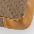 GUCCI Micro GG Supreme Tote Bag PVC Beige Gold Auth ep14645-16