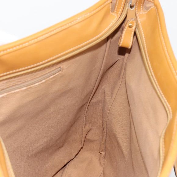 GUCCI Micro GG Supreme Tote Bag PVC Beige Gold Auth ep14645