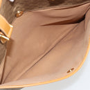 GUCCI Micro GG Supreme Tote Bag PVC Beige Gold Auth ep14645-23