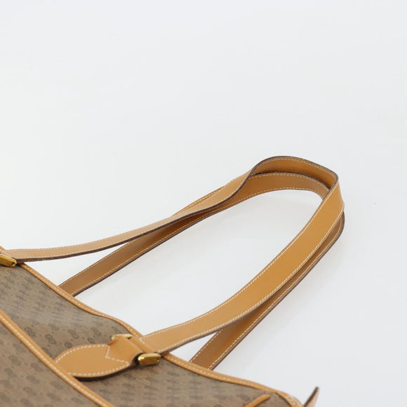GUCCI Micro GG Supreme Tote Bag PVC Beige Gold Auth ep14645