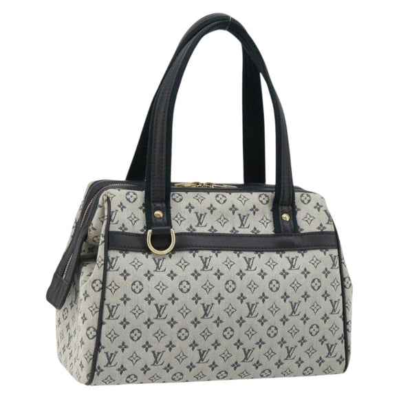 LOUIS VUITTON Monogram Mini Josephine PM Hand Bag Blue M92049 LV Auth ep14649