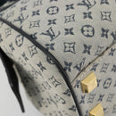 LOUIS VUITTON Monogram Mini Josephine PM Hand Bag Blue M92049 LV Auth ep14649-11