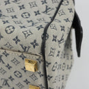 LOUIS VUITTON Monogram Mini Josephine PM Hand Bag Blue M92049 LV Auth ep14649-12