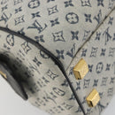 LOUIS VUITTON Monogram Mini Josephine PM Hand Bag Blue M92049 LV Auth ep14649-13