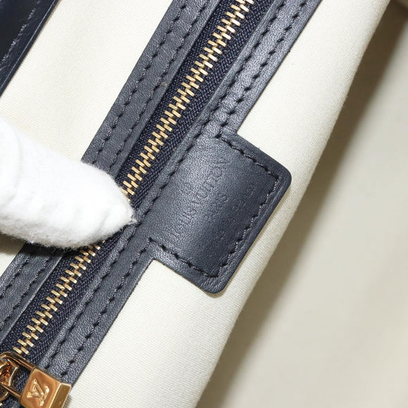 LOUIS VUITTON Monogram Mini Josephine PM Hand Bag Blue M92049 LV Auth ep14649