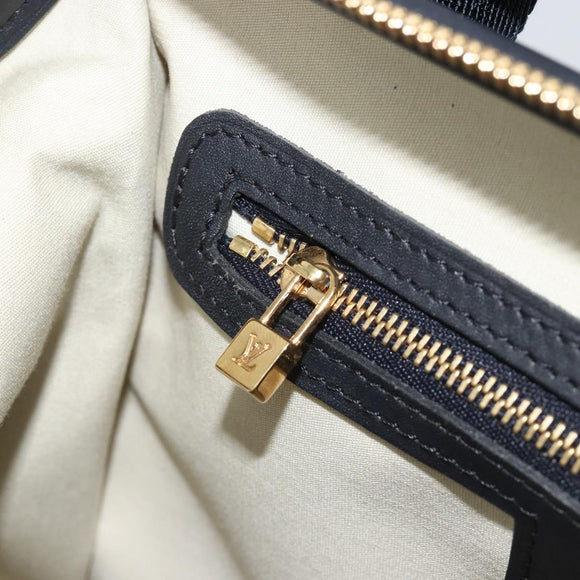 LOUIS VUITTON Monogram Mini Josephine PM Hand Bag Blue M92049 LV Auth ep14649
