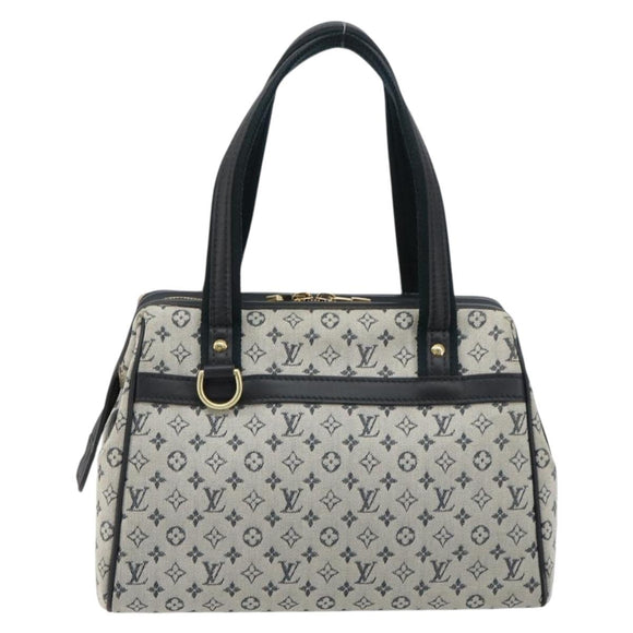 LOUIS VUITTON Monogram Mini Josephine PM Hand Bag Blue M92049 LV Auth ep14649