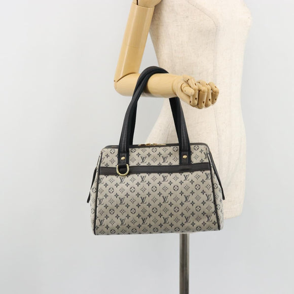 LOUIS VUITTON Monogram Mini Josephine PM Hand Bag Blue M92049 LV Auth ep14649