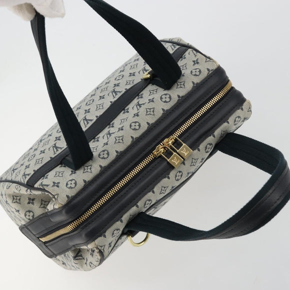 LOUIS VUITTON Monogram Mini Josephine PM Hand Bag Blue M92049 LV Auth ep14649