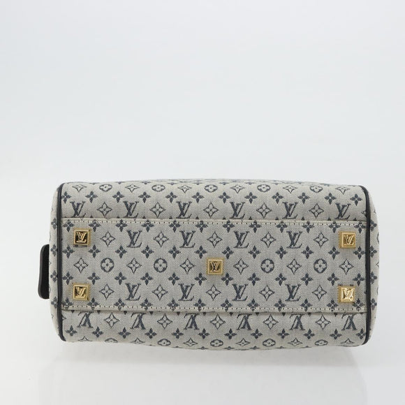 LOUIS VUITTON Monogram Mini Josephine PM Hand Bag Blue M92049 LV Auth ep14649