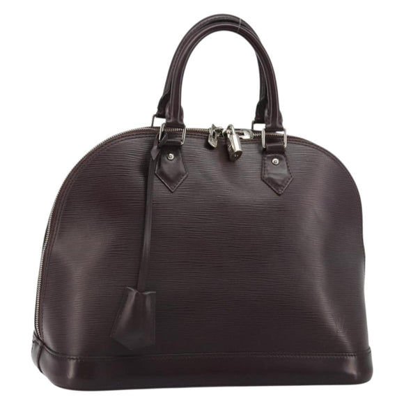LOUIS VUITTON Epi Alma Hand Bag Purple Cassis M5280K LV Auth ep14652A