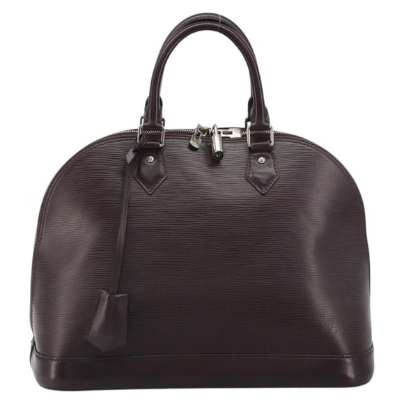 LOUIS VUITTON Epi Alma Hand Bag Purple Cassis M5280K LV Auth ep14652A