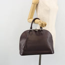 LOUIS VUITTON Epi Alma Hand Bag Purple Cassis M5280K LV Auth ep14652A-21
