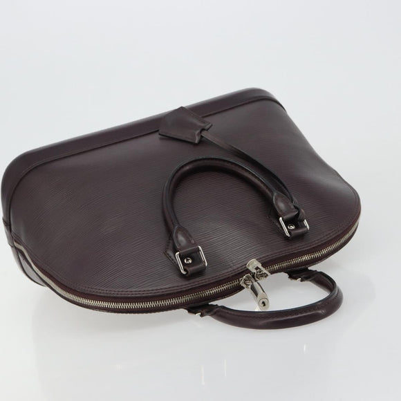 LOUIS VUITTON Epi Alma Hand Bag Purple Cassis M5280K LV Auth ep14652A