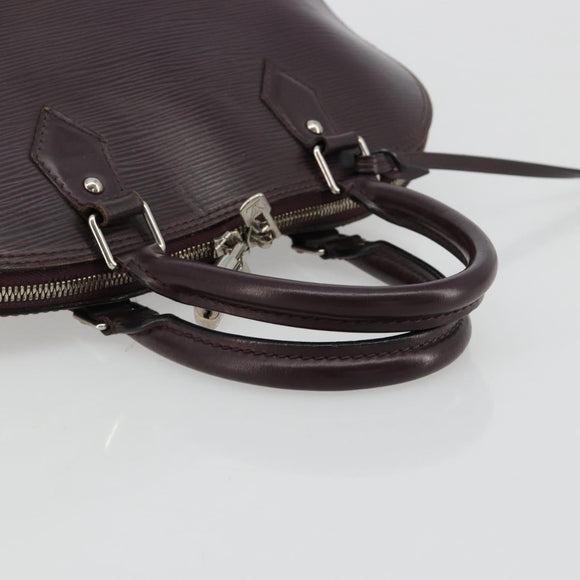 LOUIS VUITTON Epi Alma Hand Bag Purple Cassis M5280K LV Auth ep14652A