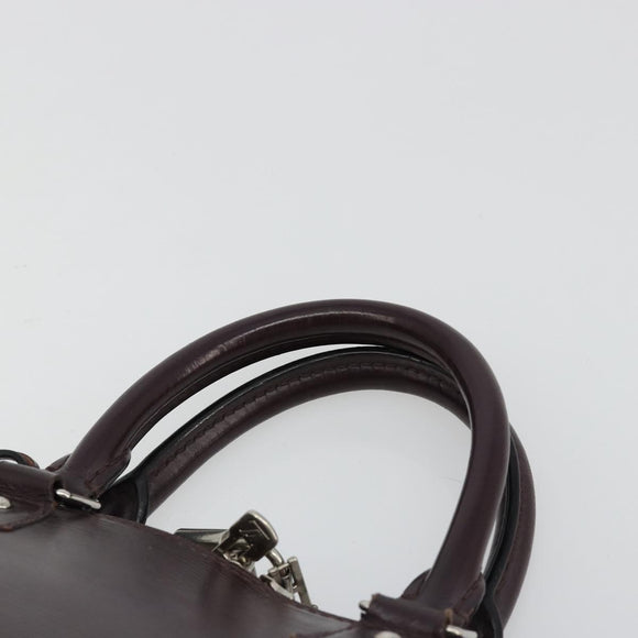 LOUIS VUITTON Epi Alma Hand Bag Purple Cassis M5280K LV Auth ep14652A
