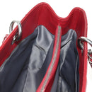 CHANEL GST Matelasse Chain Tote Bag Caviar Skin Red Silver CC Auth ep14654V-18
