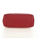 CHANEL GST Matelasse Chain Tote Bag Caviar Skin Red Silver CC Auth ep14654V-5