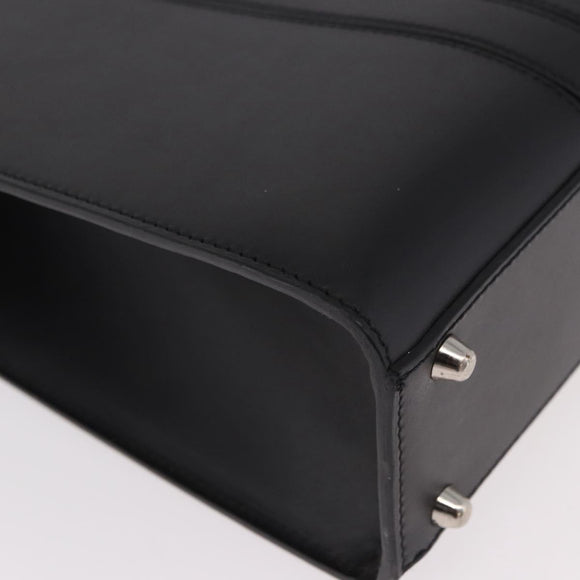 Christian Dior Hand Bag Leather Black Auth ep14660