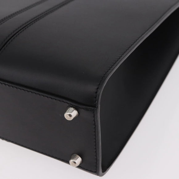 Christian Dior Hand Bag Leather Black Auth ep14660