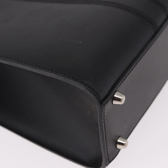 Christian Dior Hand Bag Leather Black Auth ep14660