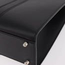 Christian Dior Hand Bag Leather Black Auth ep14660-16