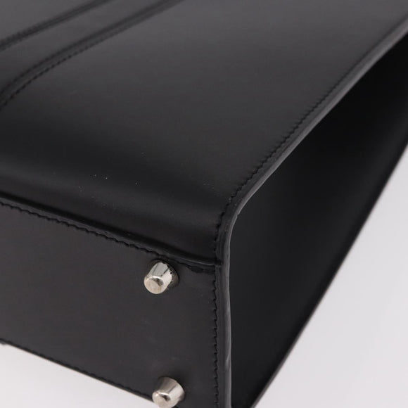 Christian Dior Hand Bag Leather Black Auth ep14660