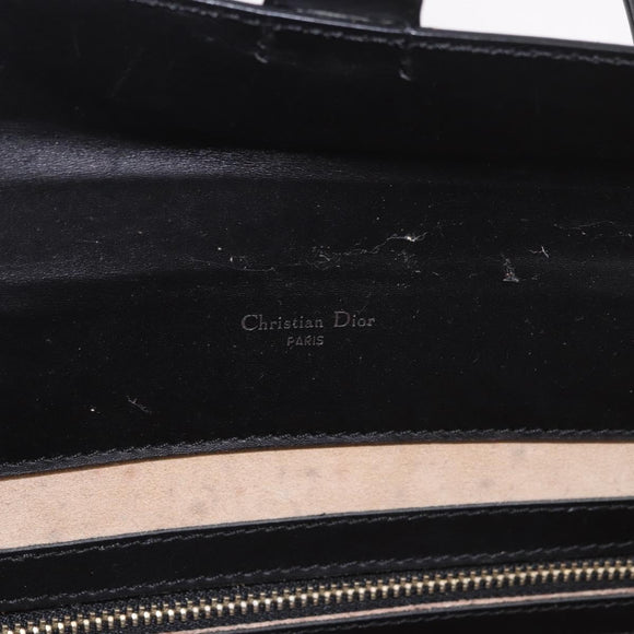 Christian Dior Hand Bag Leather Black Auth ep14660