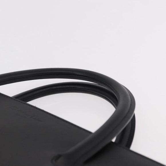 Christian Dior Hand Bag Leather Black Auth ep14660