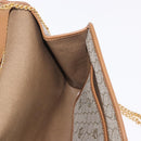 Christian Dior Honeycomb Canvas Chain Shoulder Bag PVC Black Gold Auth ep14665-18