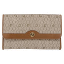 Christian Dior Honeycomb Canvas Chain Shoulder Bag PVC Black Gold Auth ep14665-13