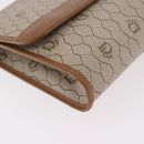 Christian Dior Honeycomb Canvas Chain Shoulder Bag PVC Black Gold Auth ep14665-8