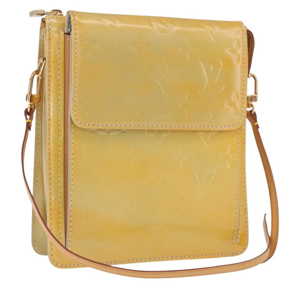 LOUIS VUITTON Monogram Vernis Motto Accessory Pouch Gris M91030 LV Auth ep14666