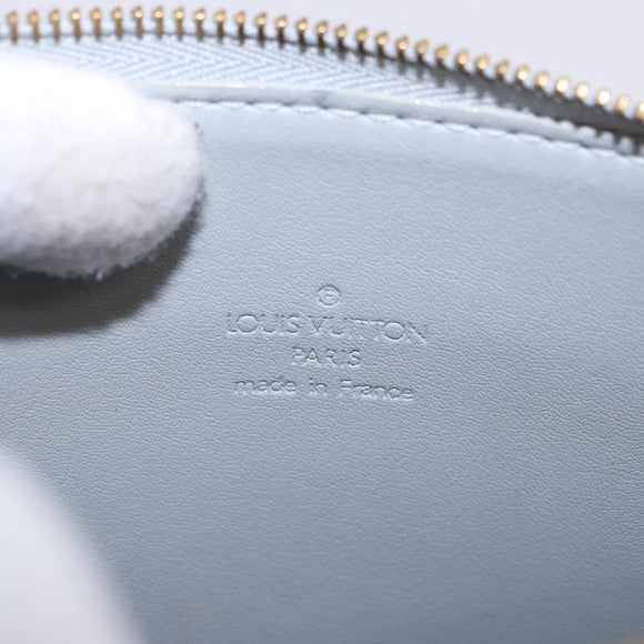 LOUIS VUITTON Monogram Vernis Motto Accessory Pouch Gris M91030 LV Auth ep14666