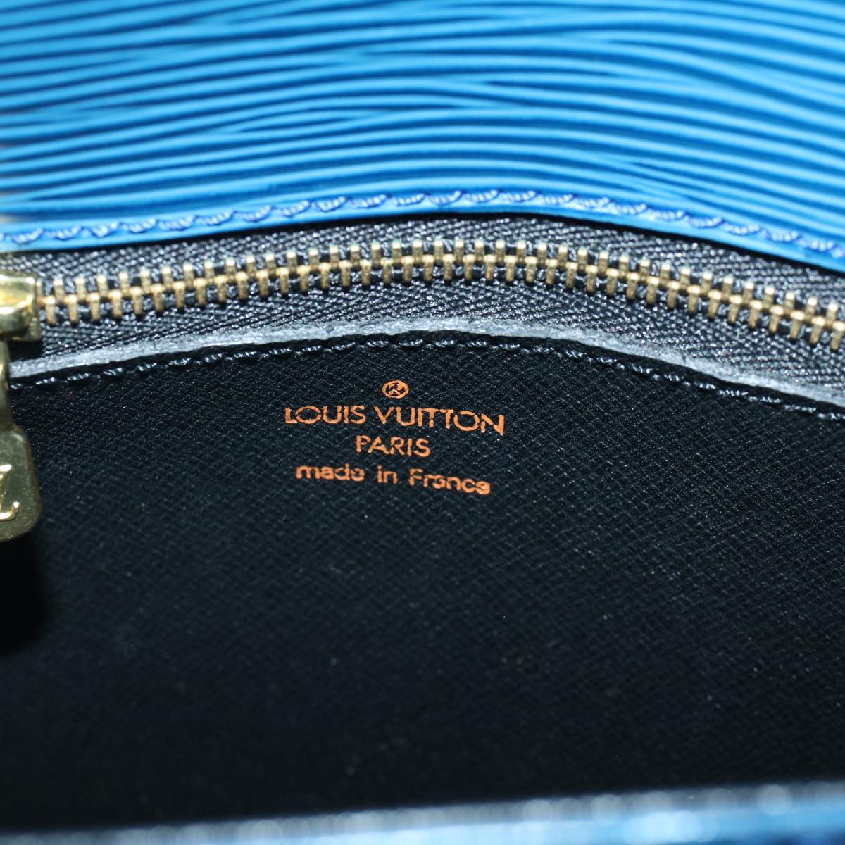 LOUIS VUITTON Epi Saint Cloud GM Shoulder Bag Blue M52195 LV Auth ep1467