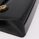 Christian Dior Hand Bag Leather Black Gold Auth ep14672-11
