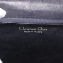 Christian Dior Hand Bag Leather Black Gold Auth ep14672-17